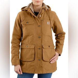 Carhartt Women’s Loose Fit Washed Duck Coat — XS